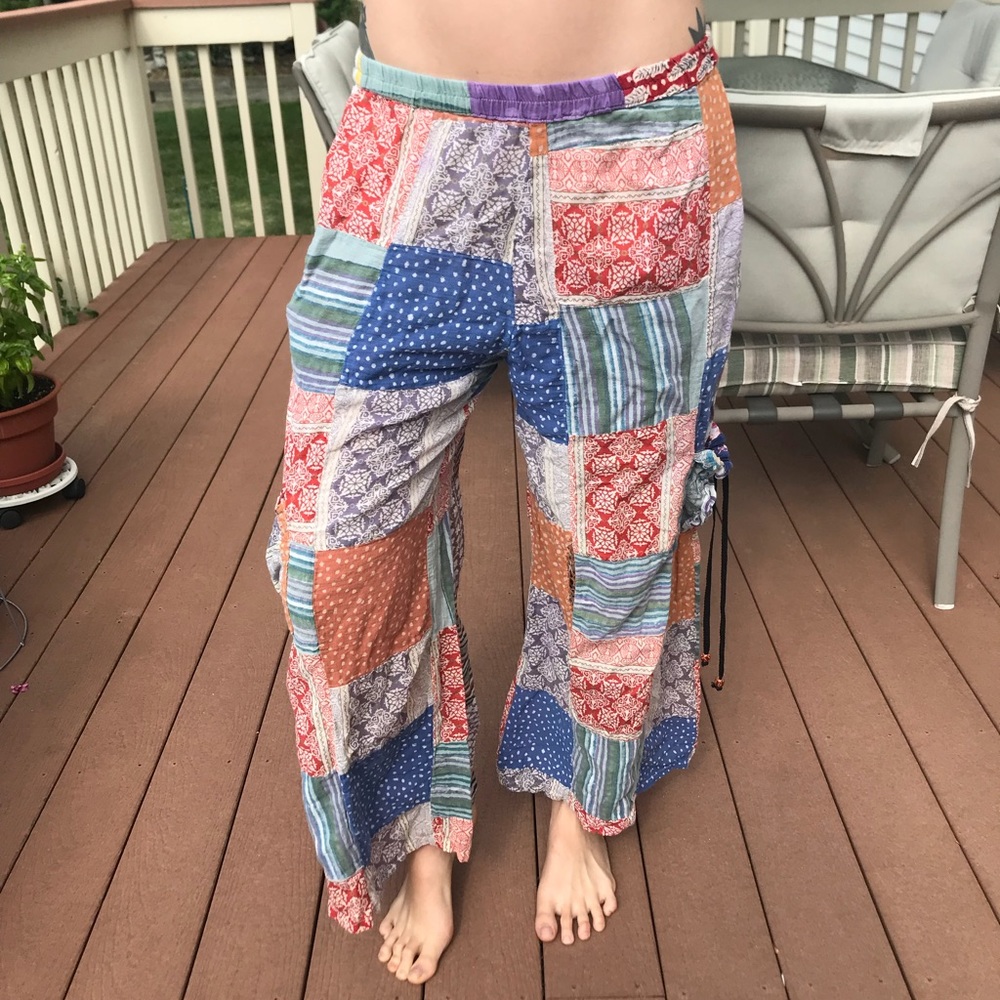 Flowy Patchwork hippie pants